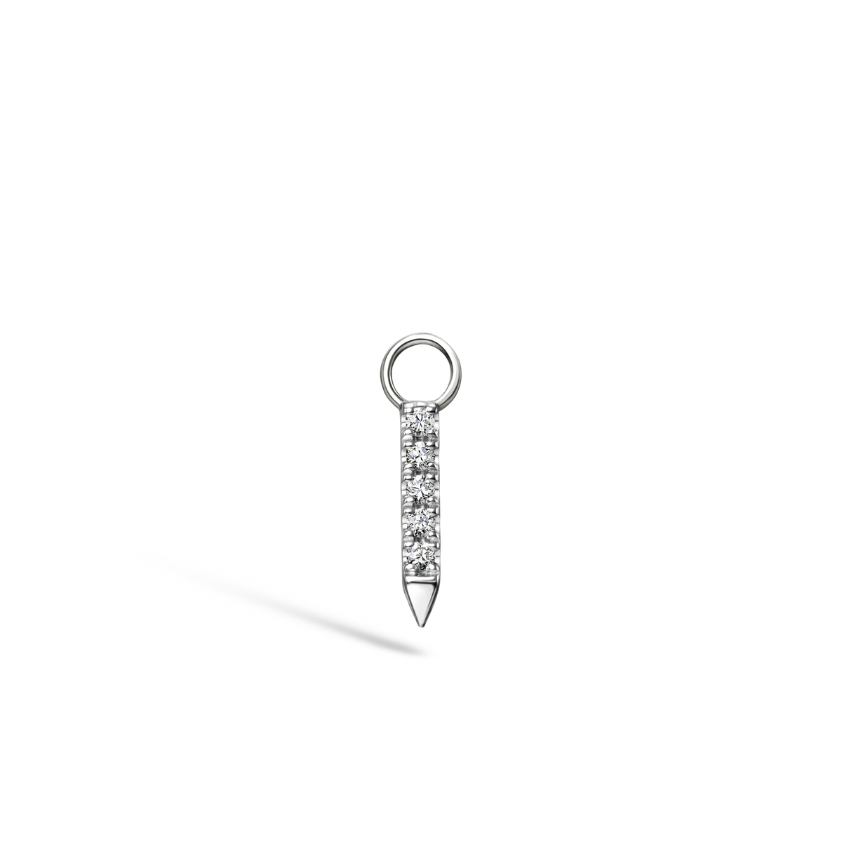 Diamond and Emerald Eternity Bar Charm