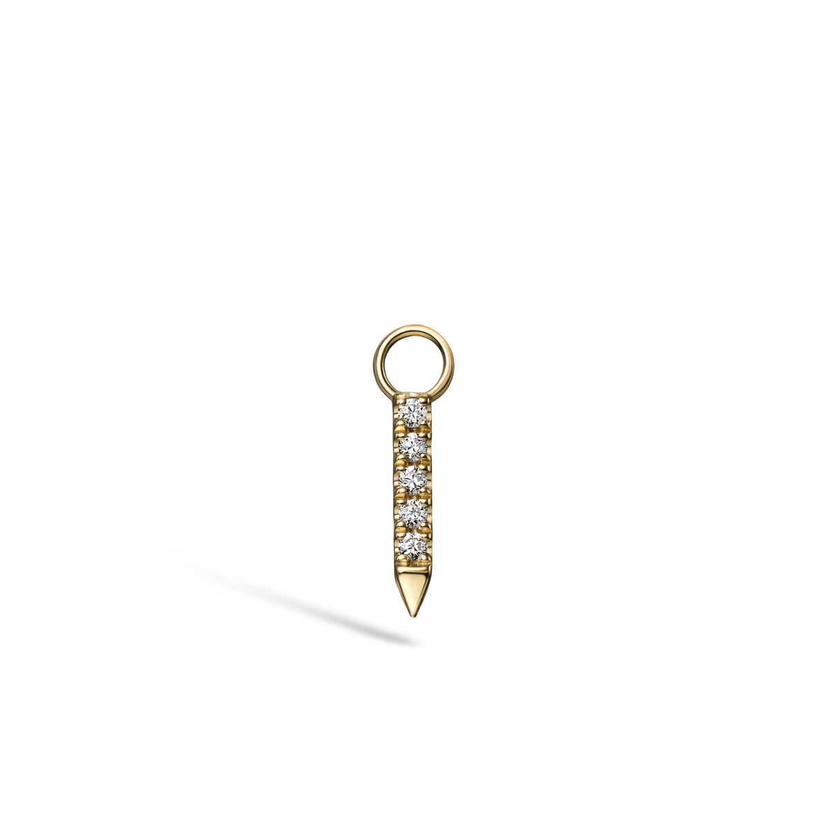Diamond and Emerald Eternity Bar Charm