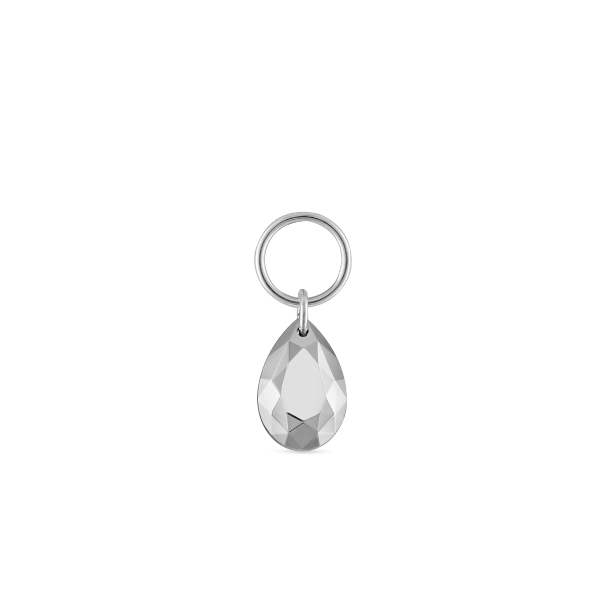 Faceted Gold Pear Charm