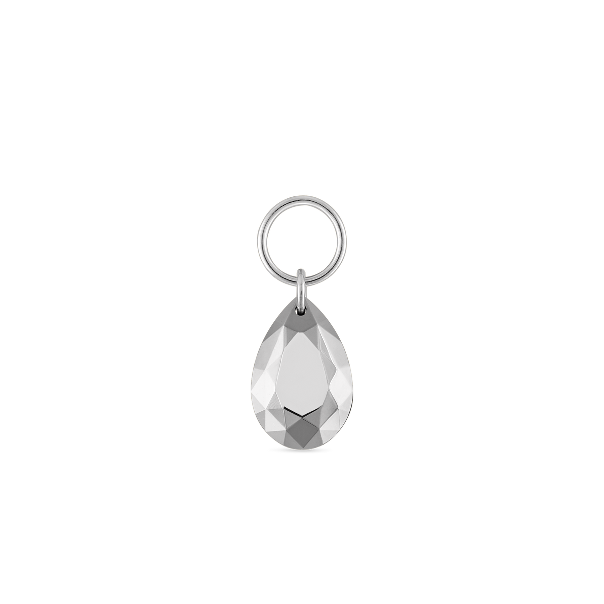 Faceted Gold Pear Charm