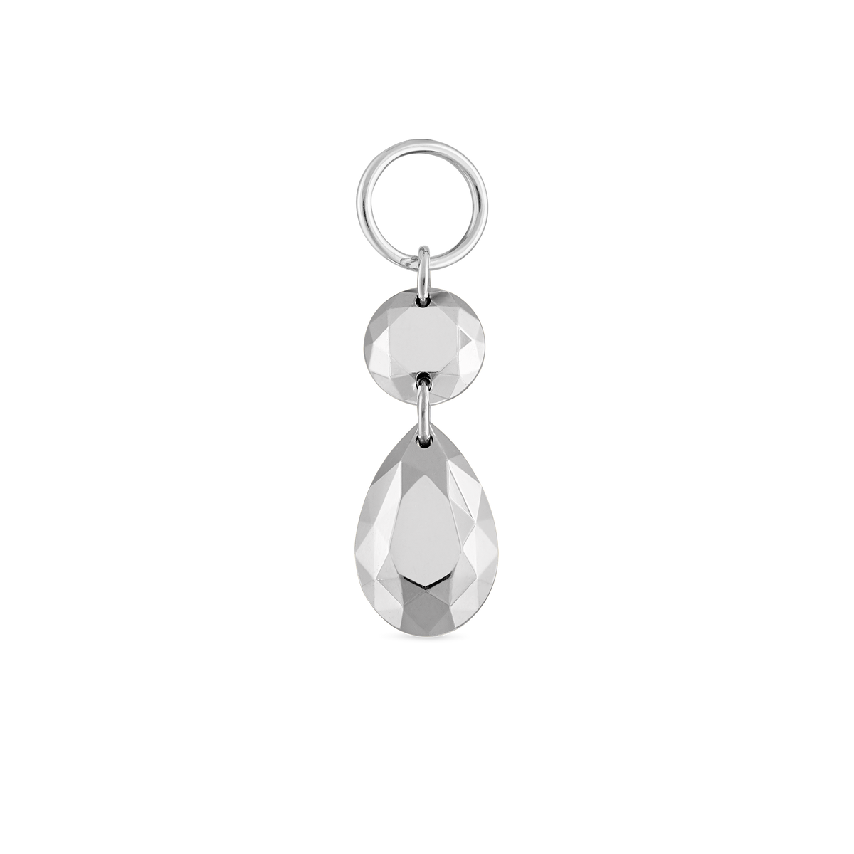 Double Faceted Gold Charm
