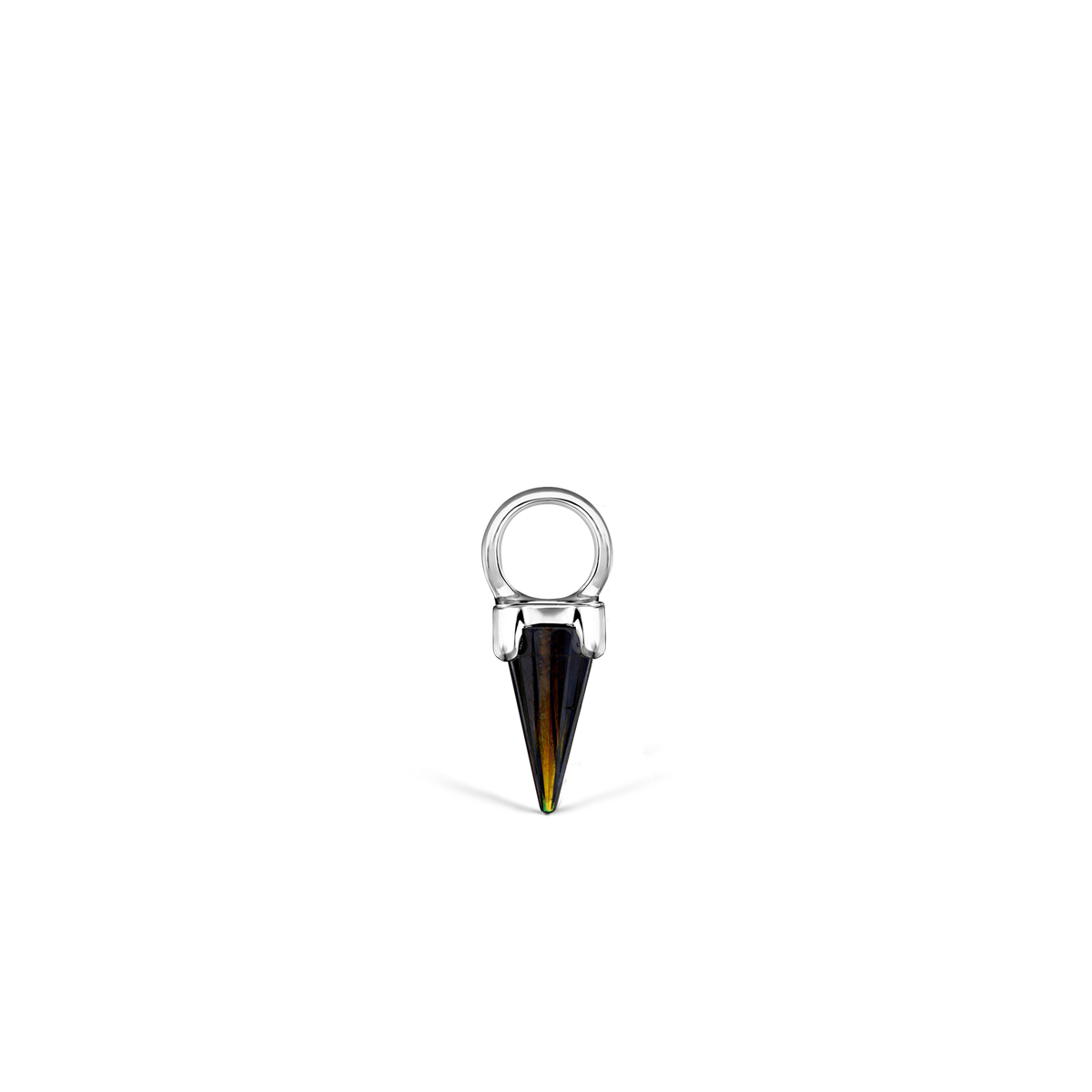 Black Moissanite Spike Charm