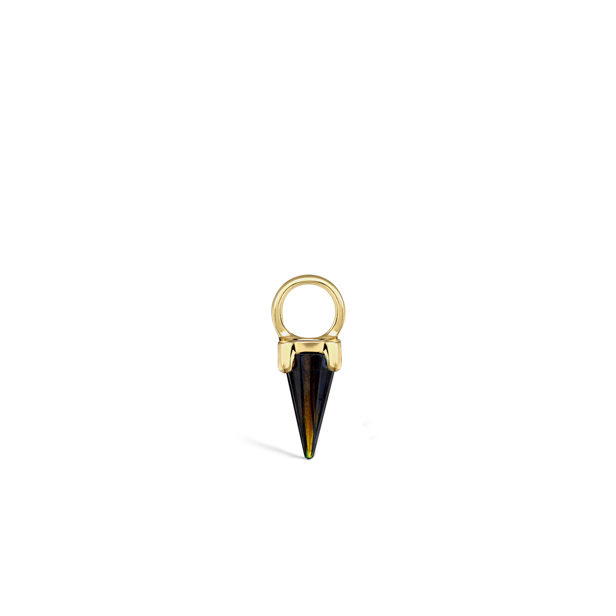 Black Moissanite Spike Charm