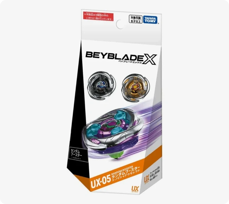 Full-Set Takara Tomy Beyblade X UX-05 Random Booster Shinobi Shadow