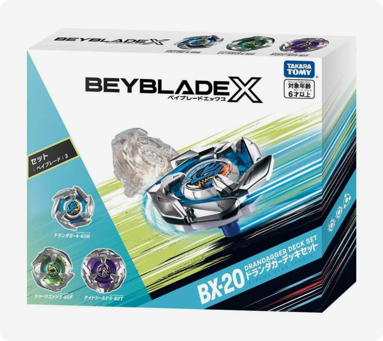 Takara Tomy Beyblade X BX-20 Dran Dagger Deck Set A