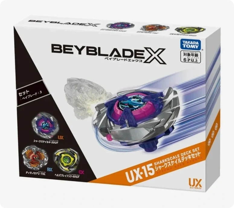 Beyblade X UX-15 SharkScale Deck Set