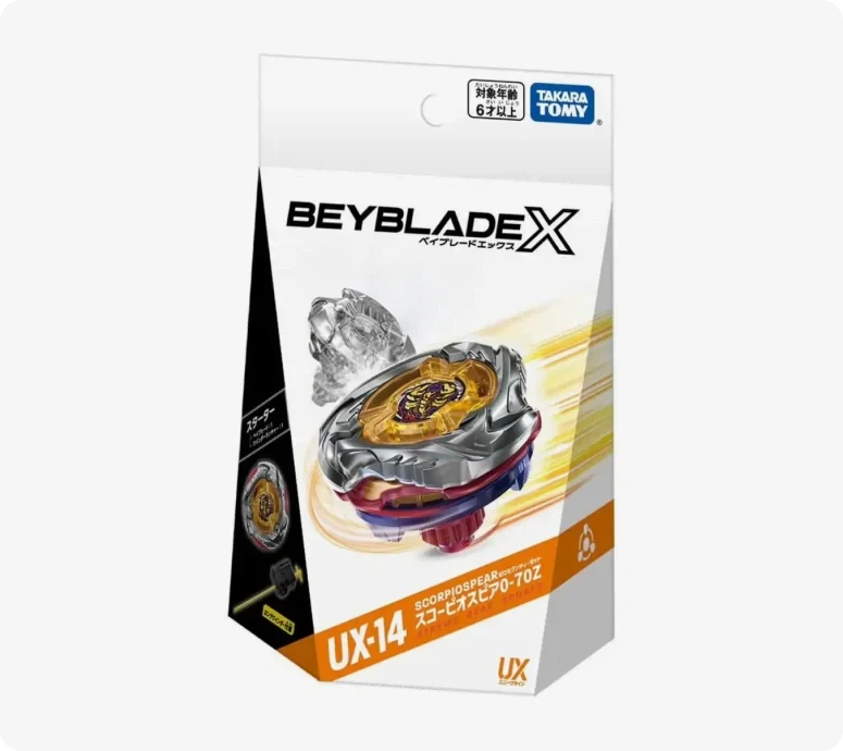 Takara Tomy Beyblade X UX-14 ScorpioSpear 0-70Z Starter