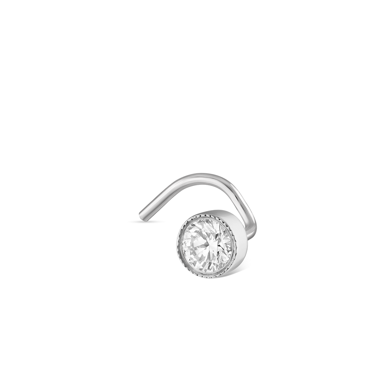 Diamond Scalloped Set Nostril Screw