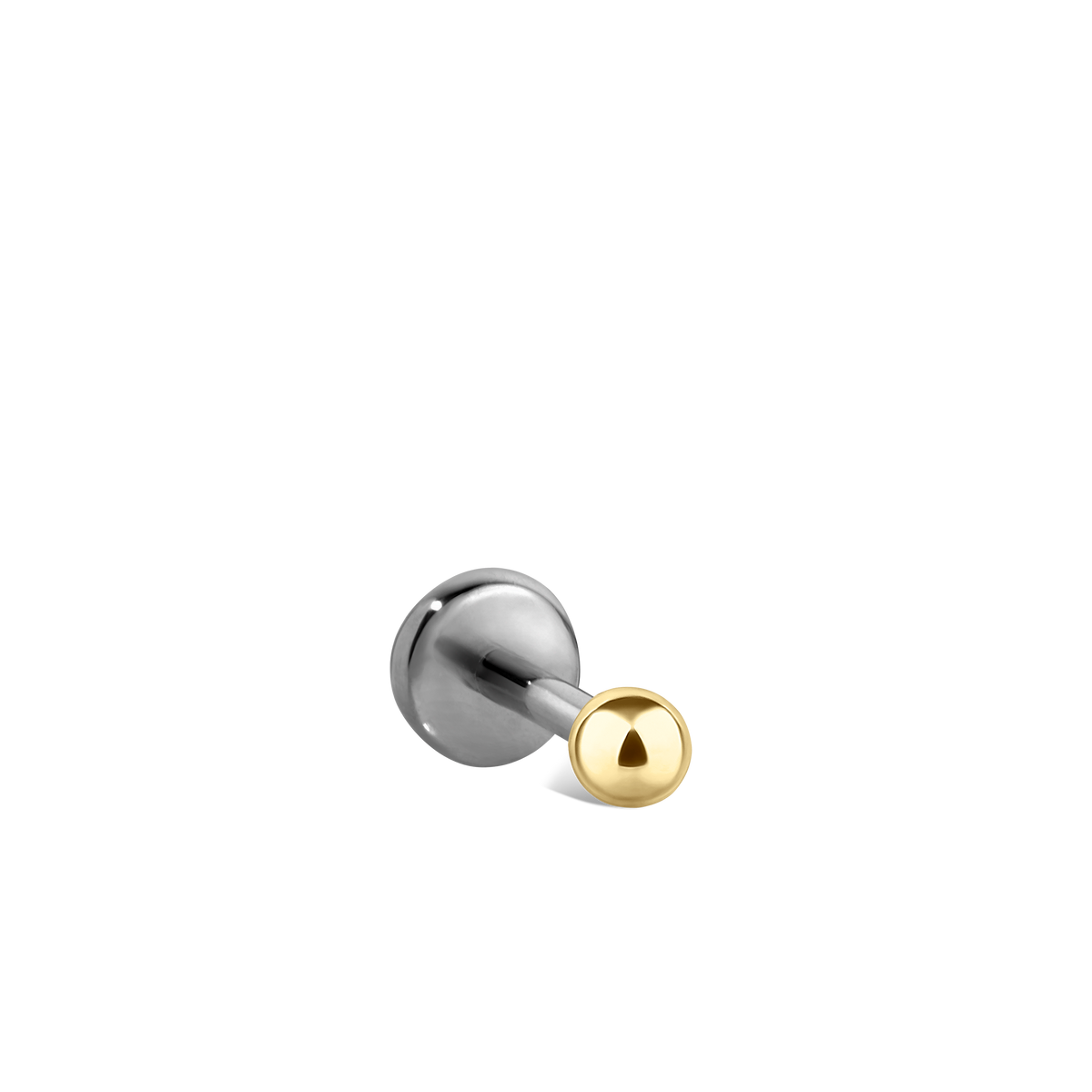 Ball Threaded Stud Earring With Titanium Backing