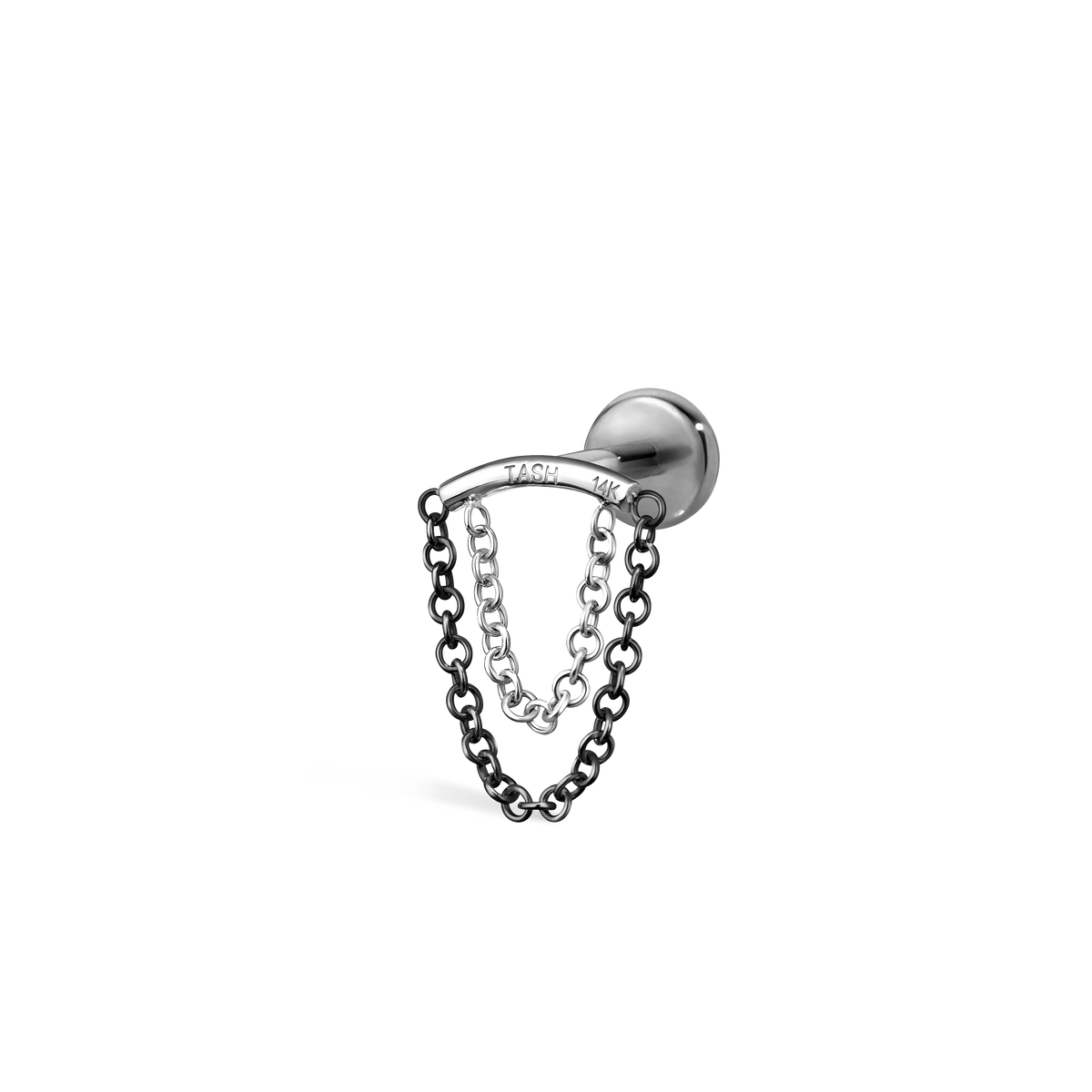 Double Chain Threaded Stud Drape With Titanium Backing