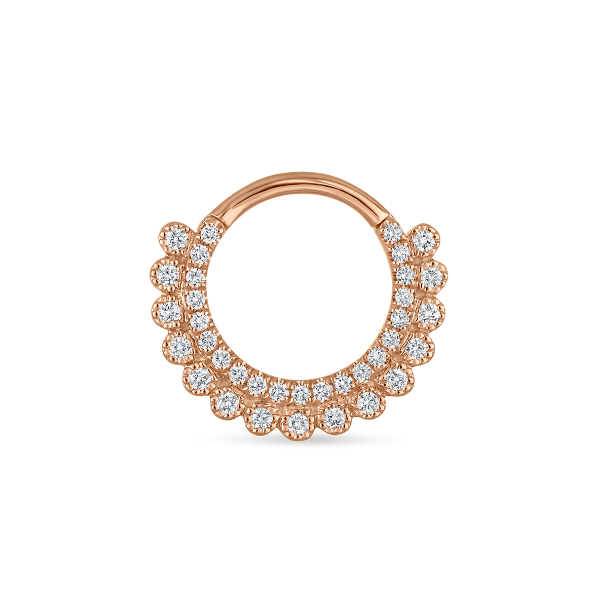 Cubic Zirconia Apsara Hoop Earring