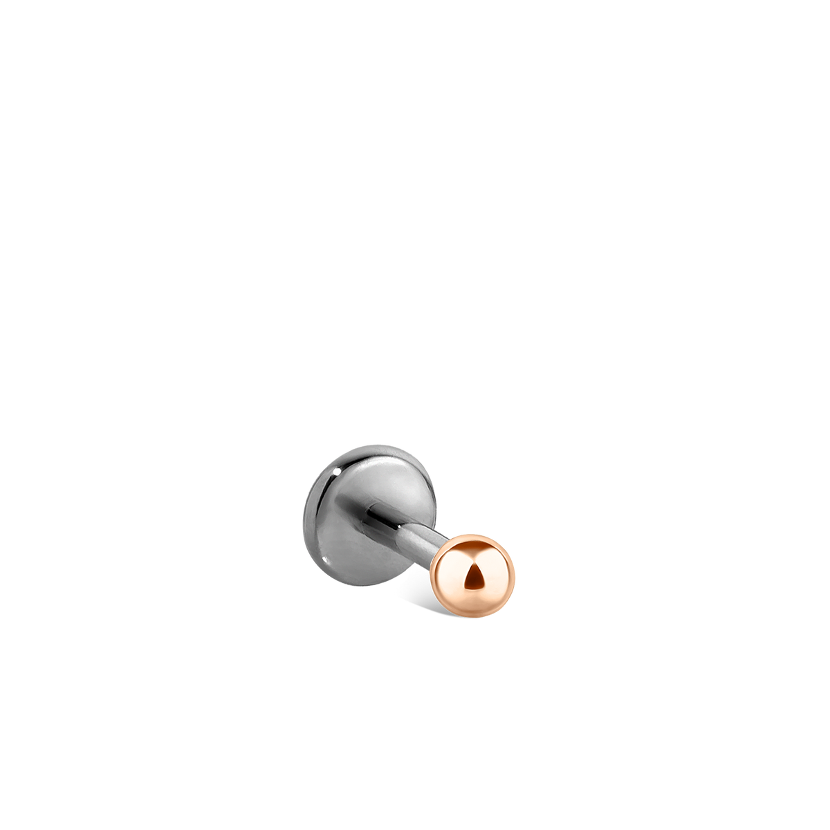 Ball Threaded Stud Earring With Titanium Backing
