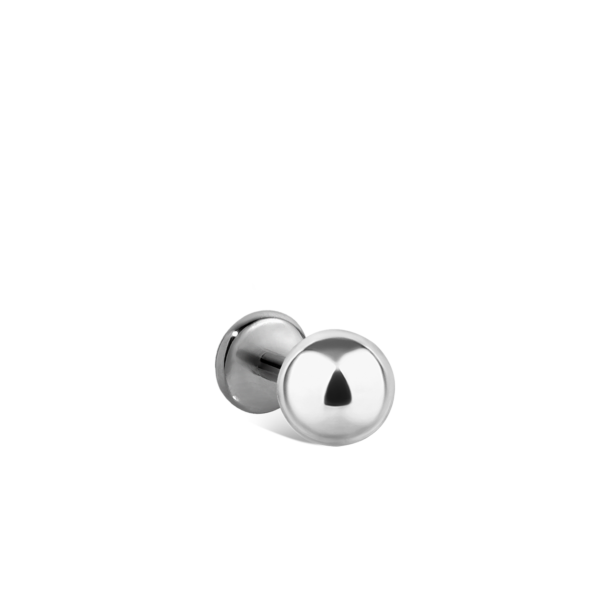 Ball Threaded Stud Earring With Titanium Backing