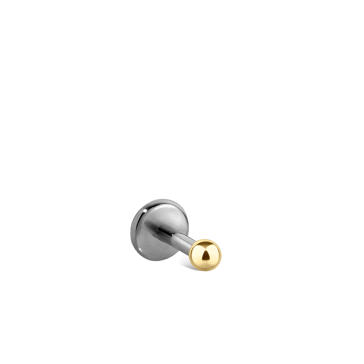 Ball Threaded Stud Earring With Titanium Backing