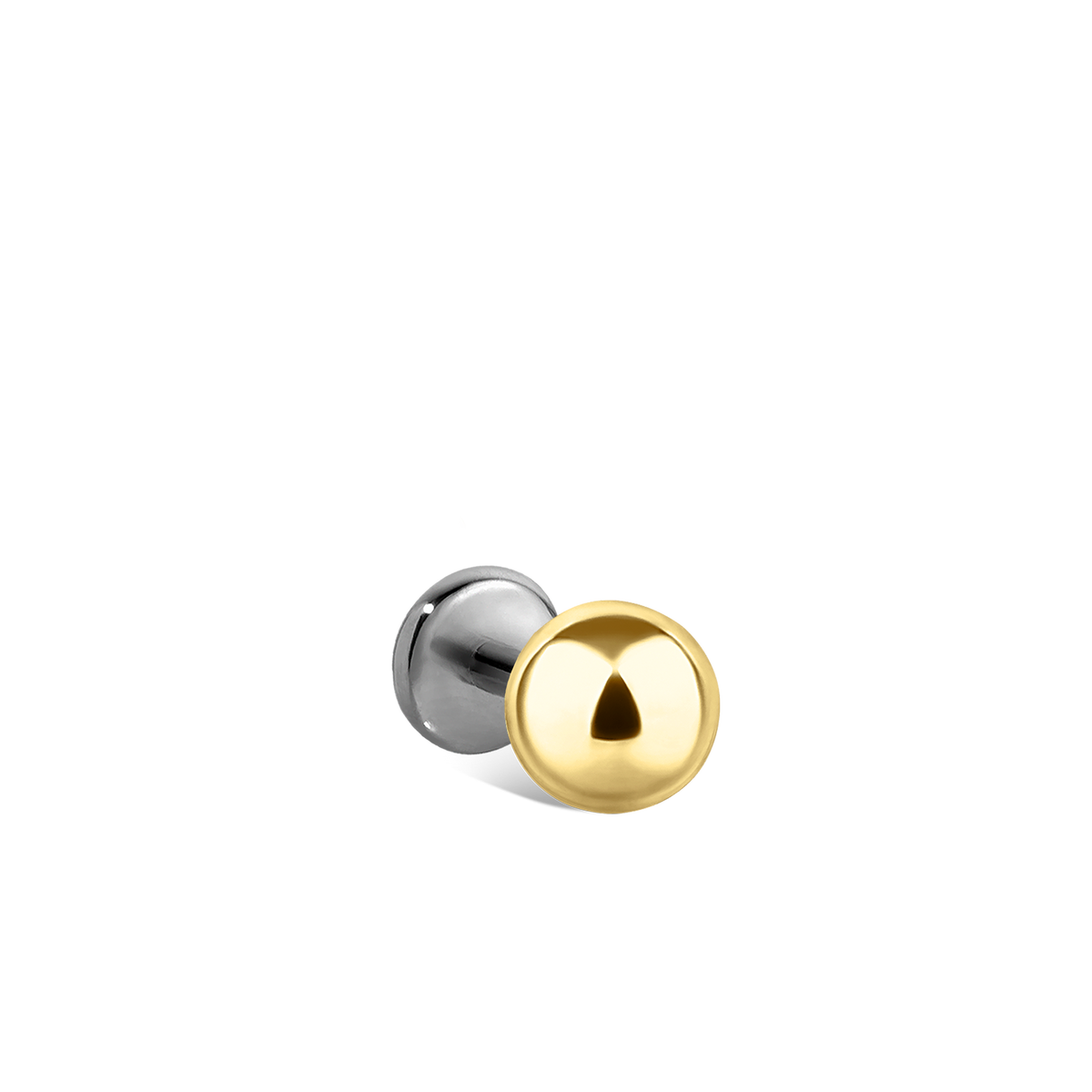 Ball Threaded Stud Earring With Titanium Backing