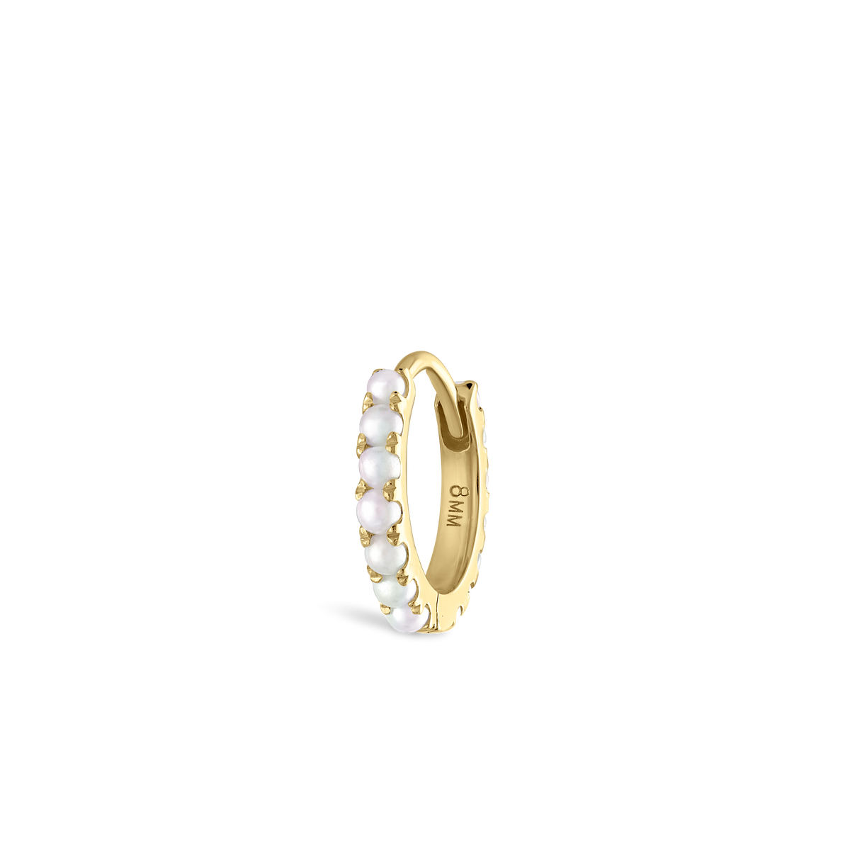 Pearl Eternity Hoop Earring