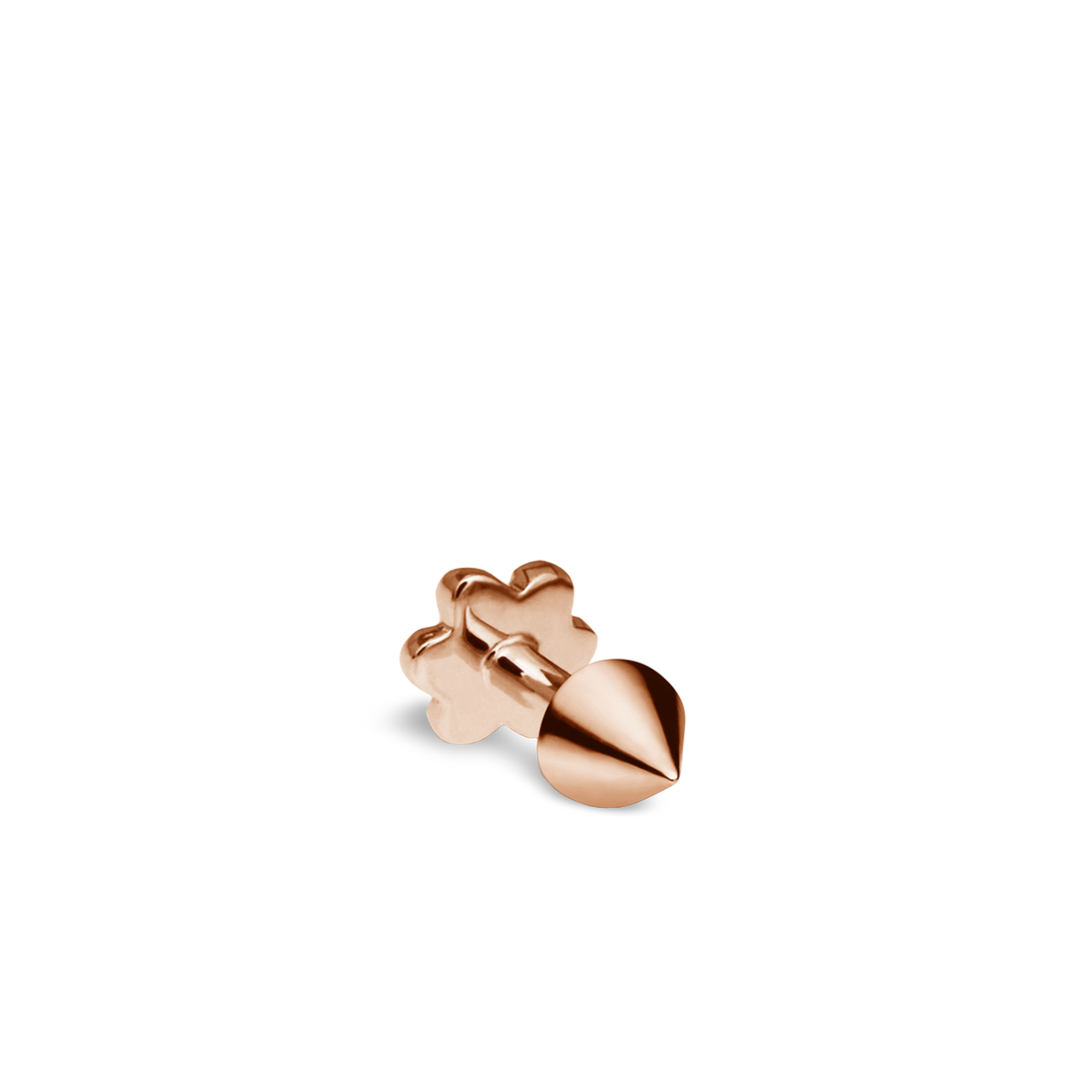 Short Spike Threaded Stud Earring