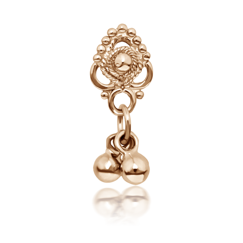Ajna Dangle Threaded Stud Earring With Titanium Backing