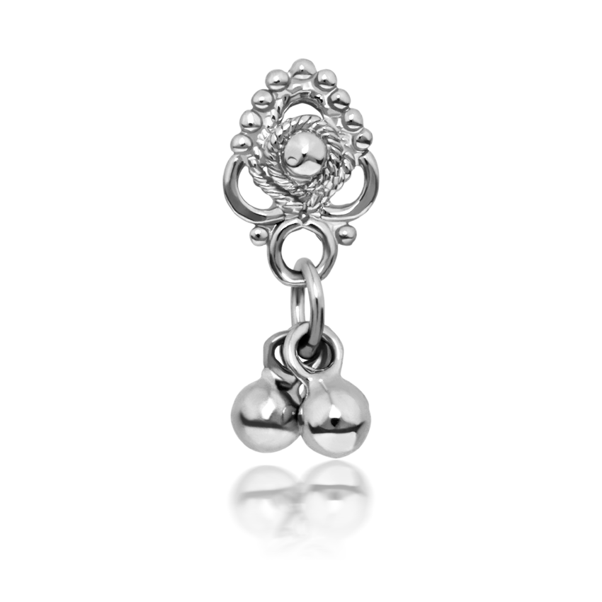 Ajna Dangle Threaded Stud Earring With Titanium Backing