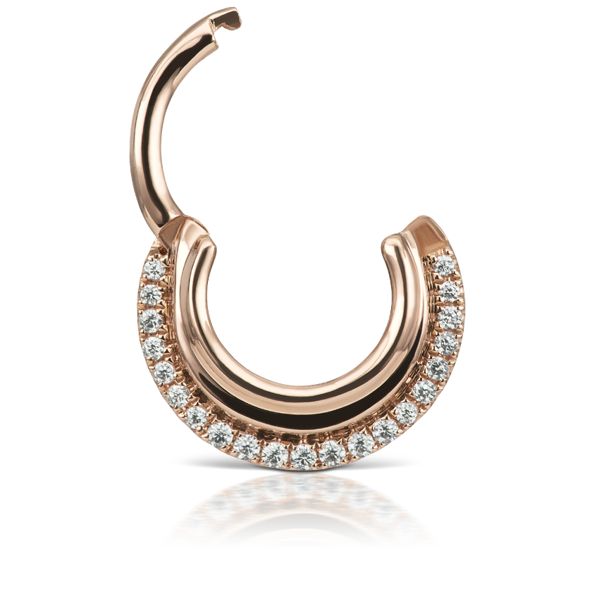 Cubic Zirconia Dhara Hoop Earring