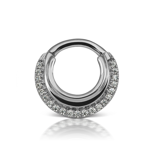 Cubic Zirconia Dhara Hoop Earring