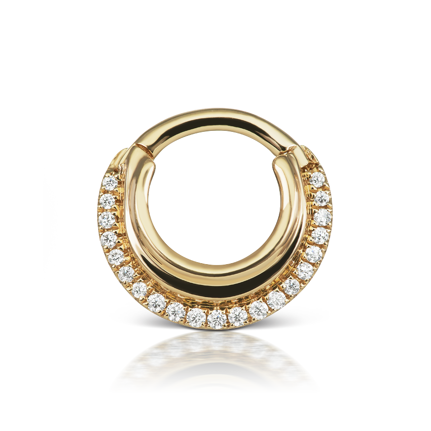 Cubic Zirconia Dhara Hoop Earring