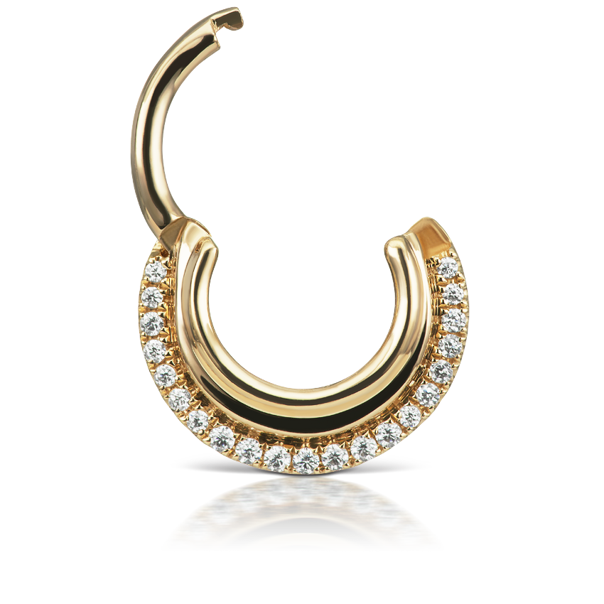 Cubic Zirconia Dhara Hoop Earring