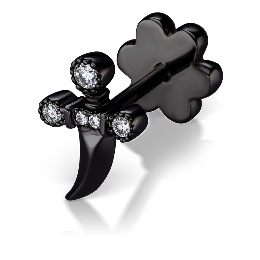 Diamond Dagger Threaded Stud With Titanium Backing
