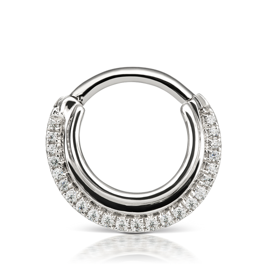 Diamond Dhara Hoop Earring