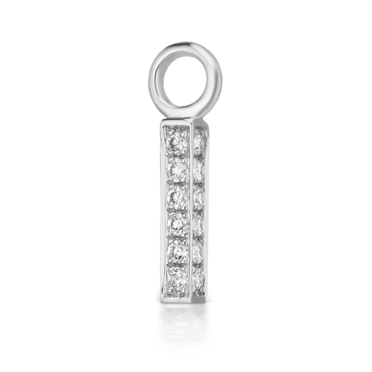 Diamond Pavé Square Bar Charm