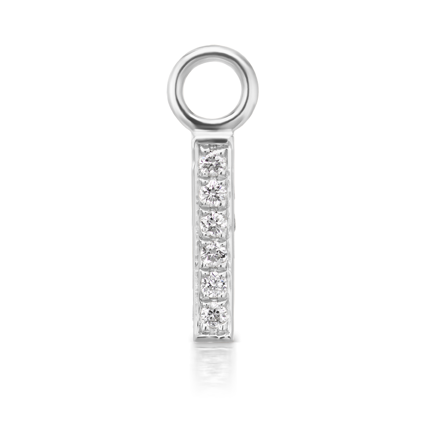 Diamond Pavé Square Bar Charm
