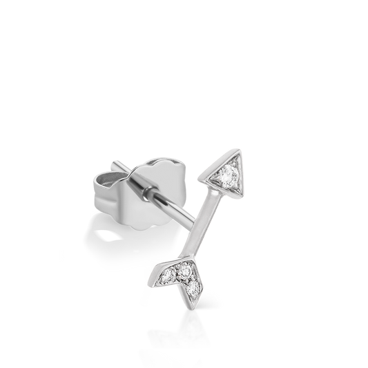 Diamond Arrow Stud Earring