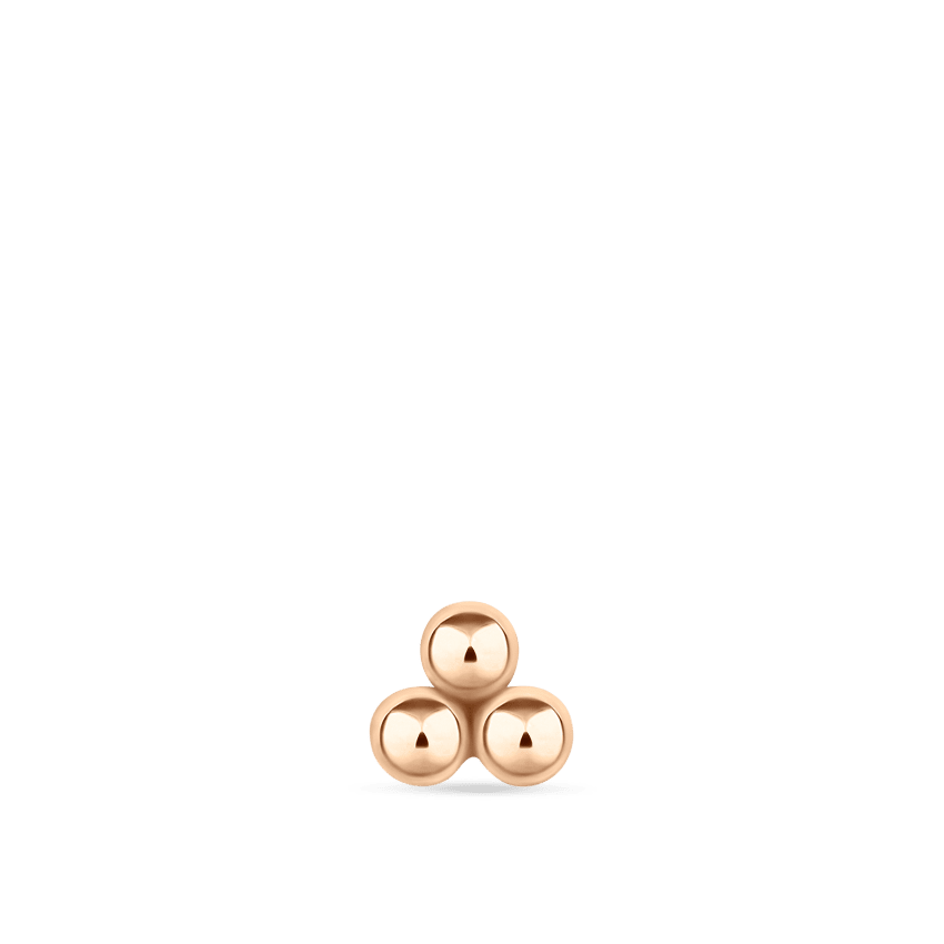 Three Ball Trinity Stud Earring