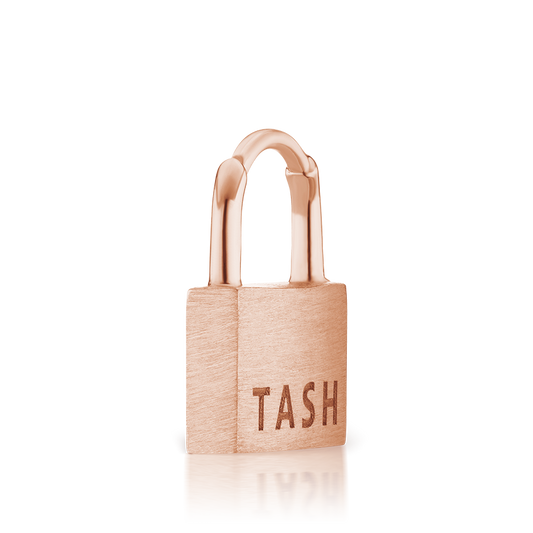 Padlock Hoop Earring (Non-Rotating)