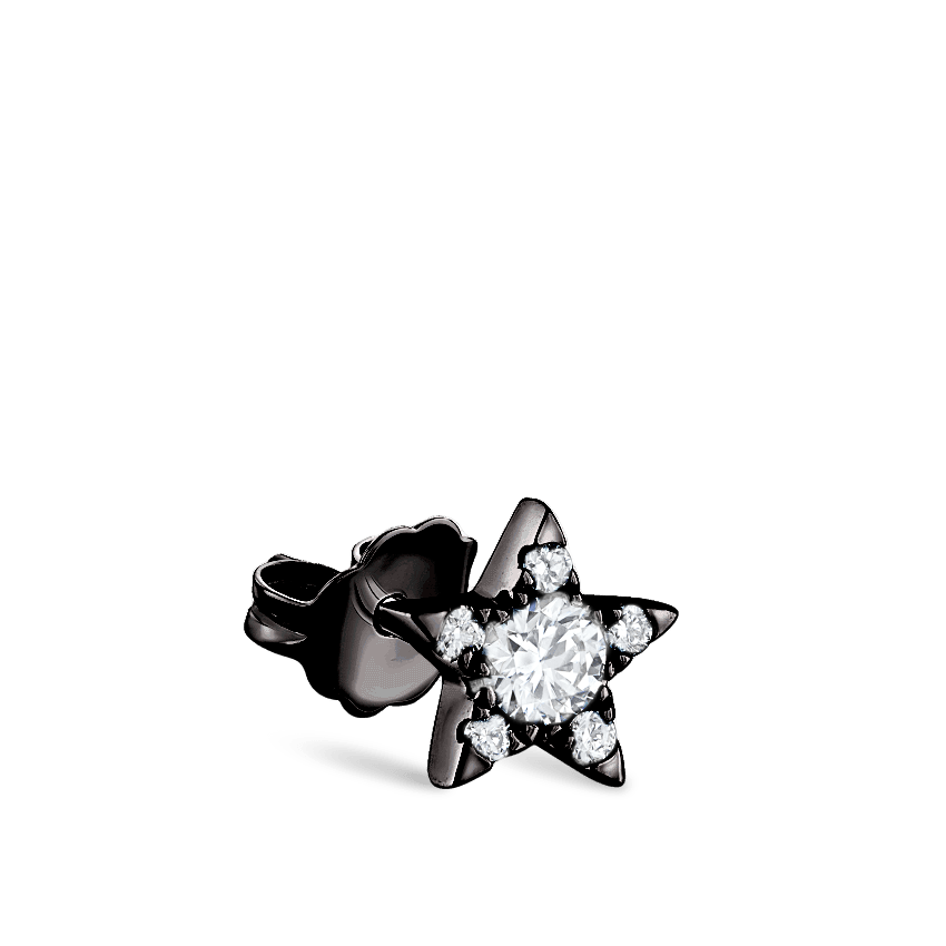 Diamond Star Stud Earring