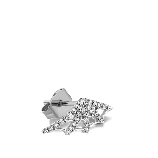 Diamond Web Stud Earring