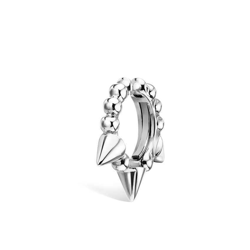 Granulated Triple Short Spike TASH Cuff Earring