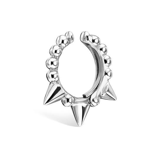 Granulated Triple Short Spike TASH Cuff Earring
