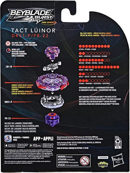 HASBRO Tact Luinor Burst QuadDrive PRO SERIES Beyblade F4557
