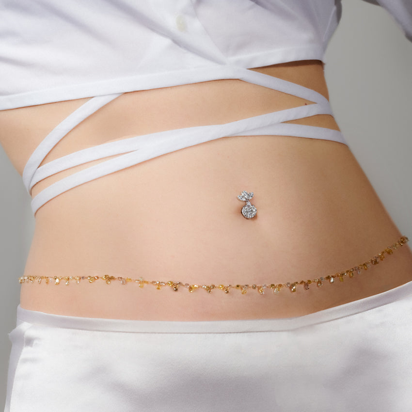 Fancy Diamond Waist Chain