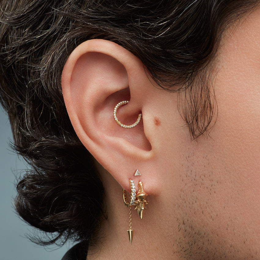 Javanese Spike Hoop Earring