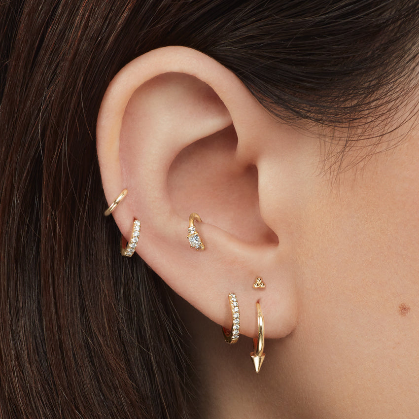Diamond Eternity Hoop Earring