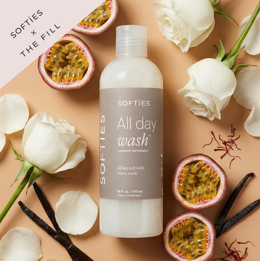 Softies x The Fill All Day Wash™ Laundry Detergent