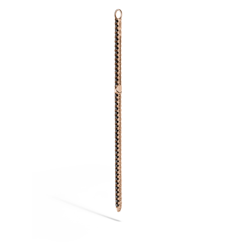Black and White Diamond Eternity Bar Charm