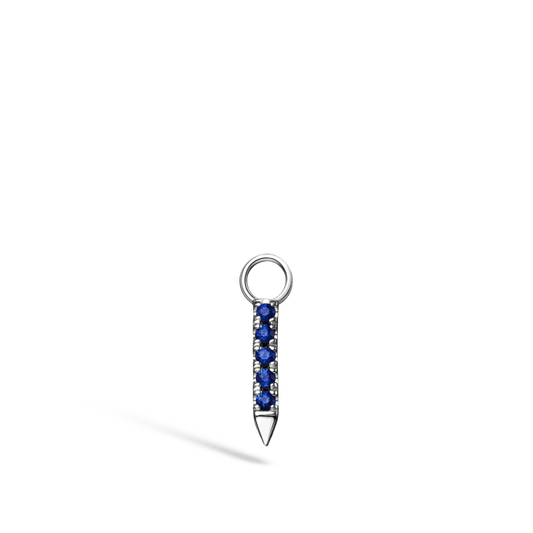 Diamond and Sapphire Eternity Bar Charm