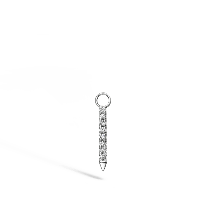 Diamond and Emerald Eternity Bar Charm