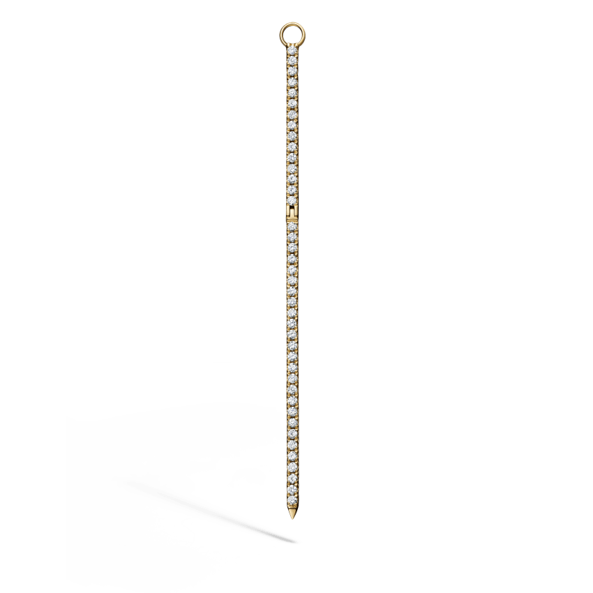Diamond and Emerald Eternity Bar Charm