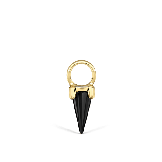 Black Moissanite Spike Charm
