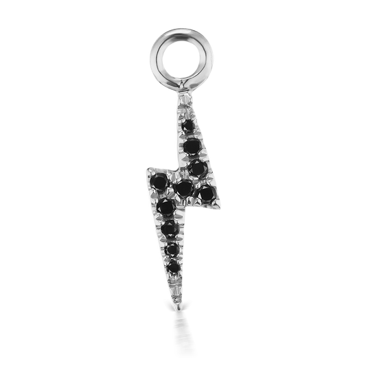Black Diamond Lightning Bolt Charm
