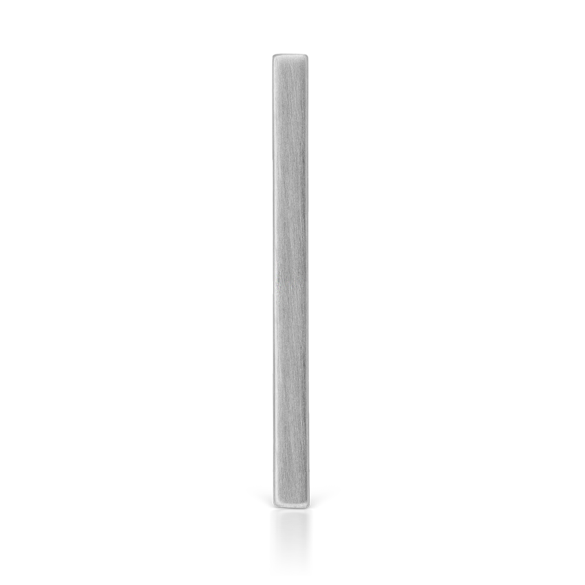 Matte Square Bar Stud Earring